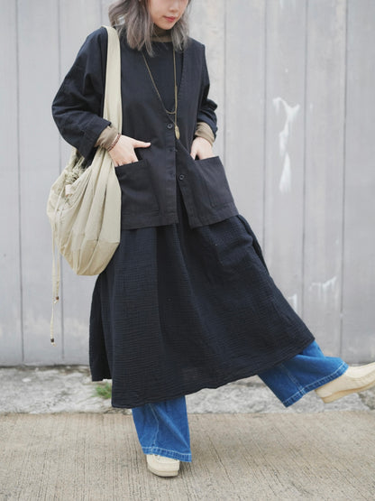 CA595 Textured Split Vest