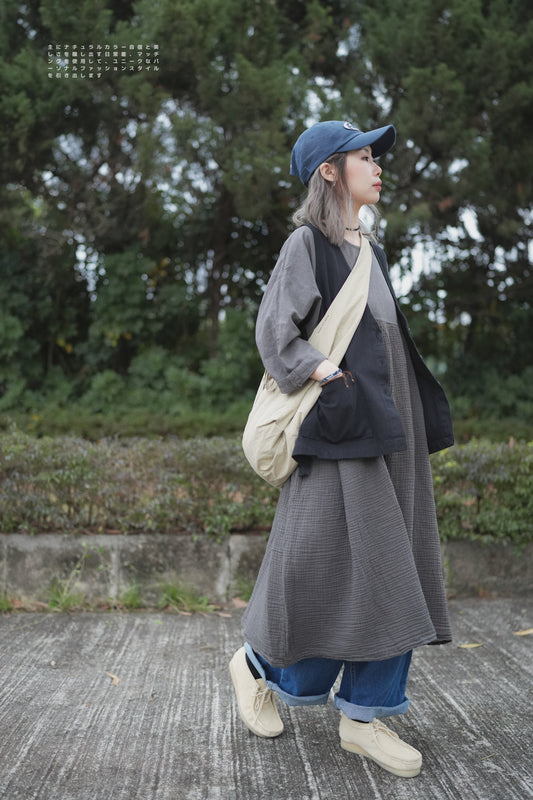 CA595 Textured Split Vest
