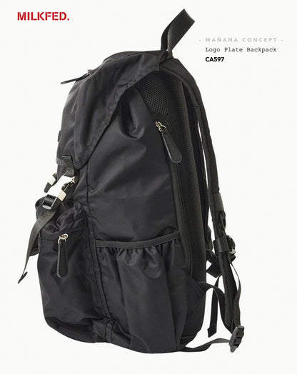 CA597 MILKFED. Logo Plate Backpack