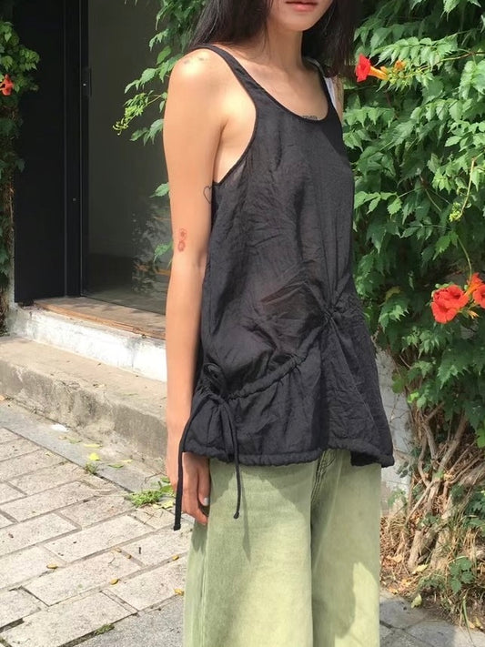 MZ516 DRAWSTRING BASIC TOP