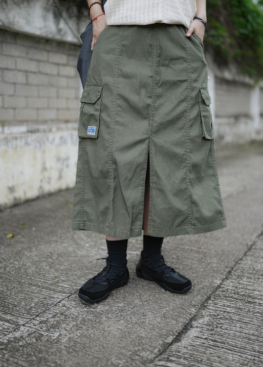 MZ353 Cargo Maxi Skirt