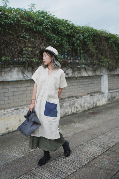MZ320 Daisy Contrasted Linen Hat
