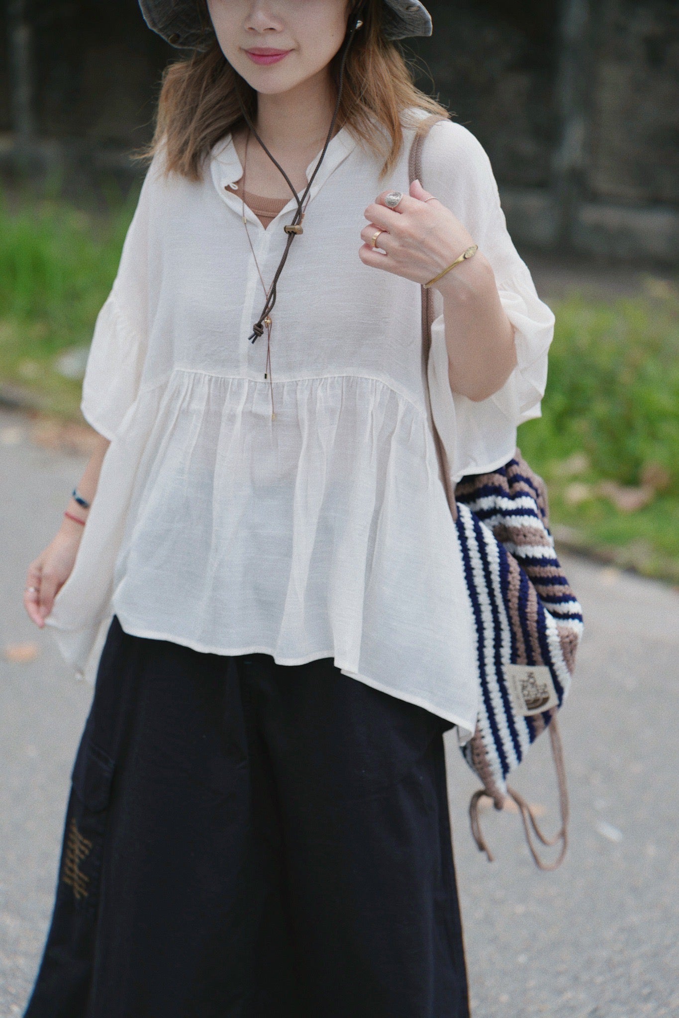 NA451 PONCHO TUNIC