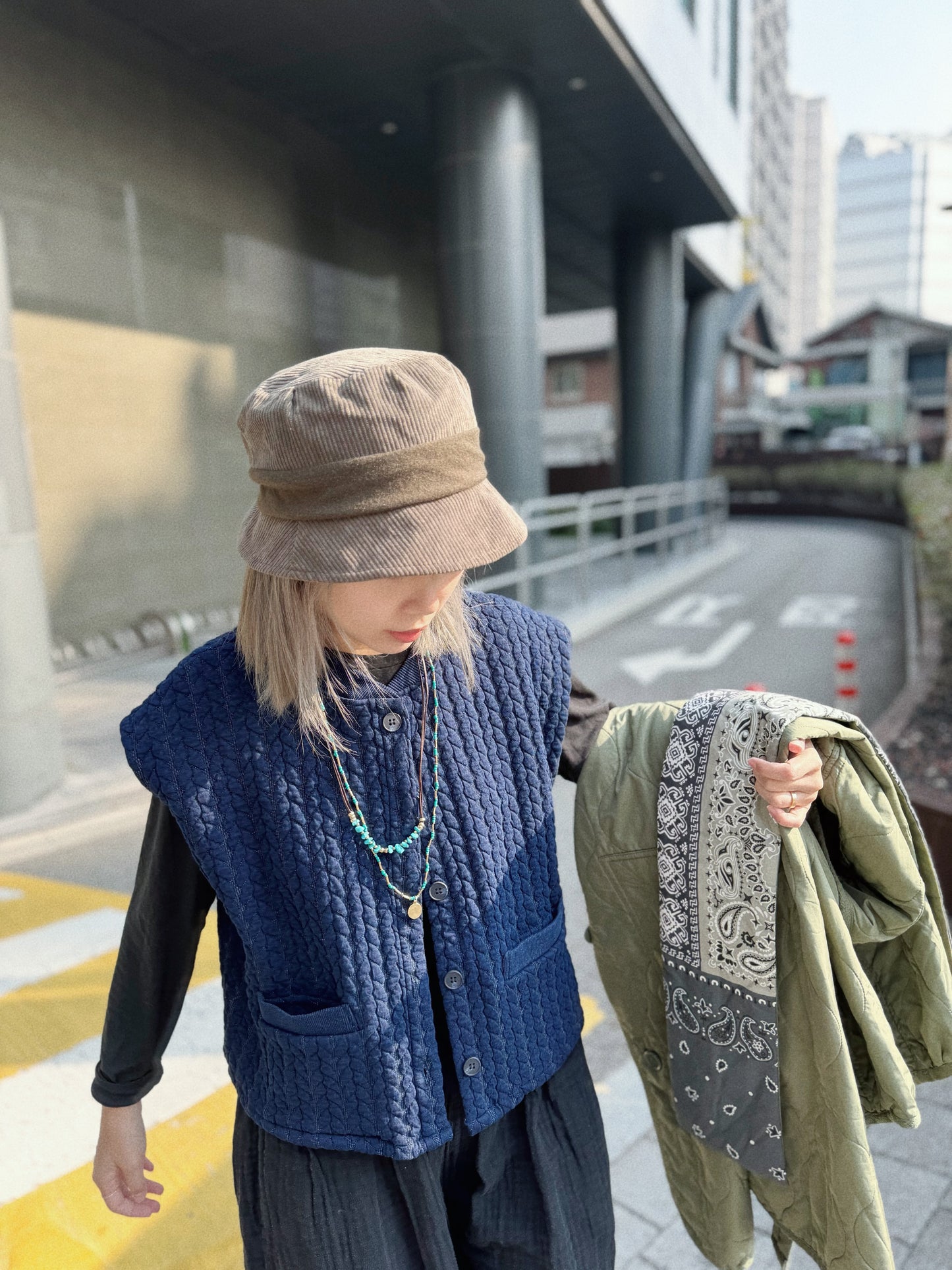 MZ-225 Reversible Bandana Quilting Scarf