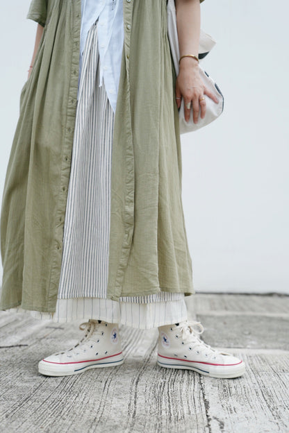 NA449 2WAY REVERSIBLE STRIPED SKIRT