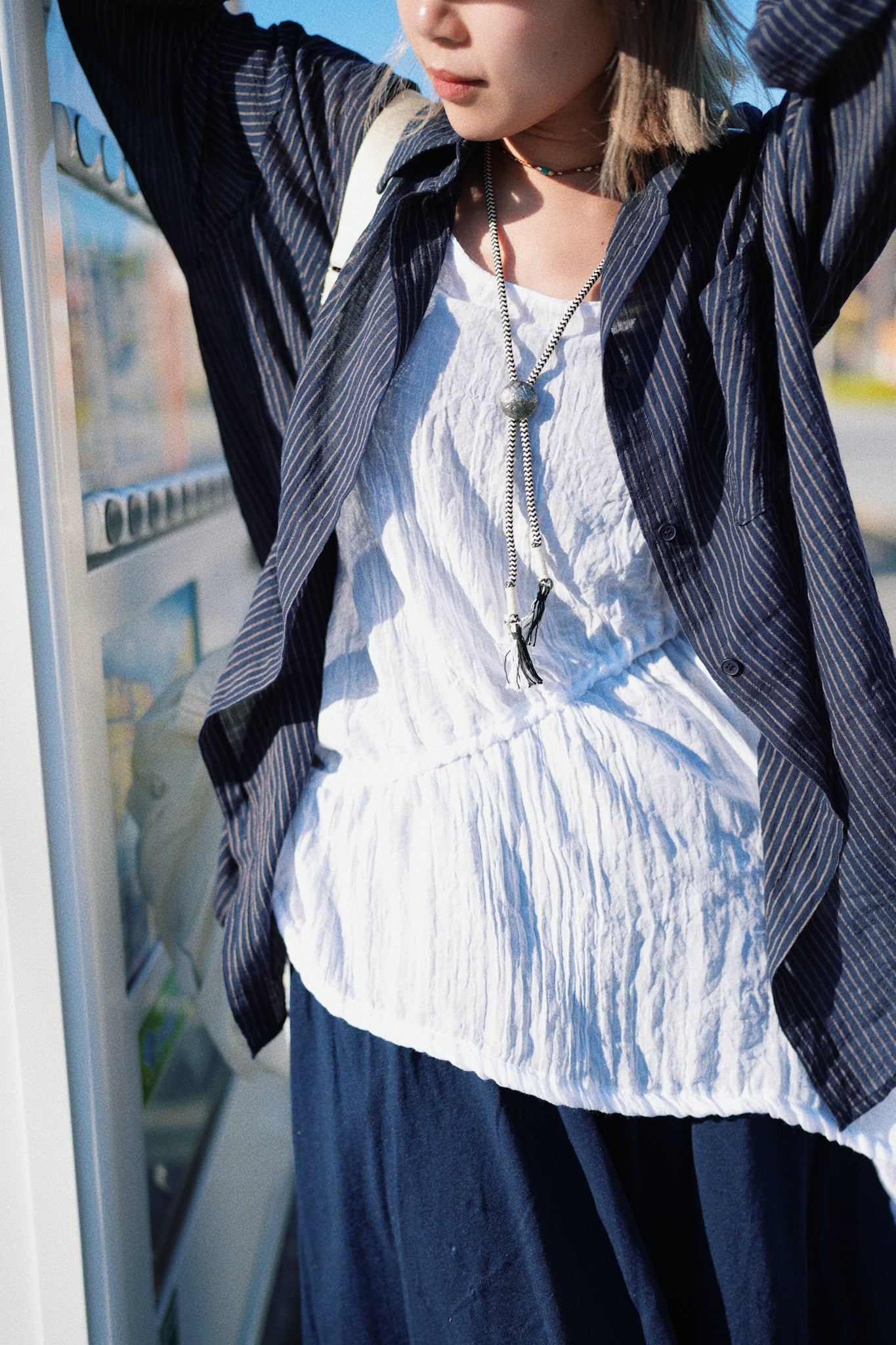 MZ516 DRAWSTRING BASIC TOP