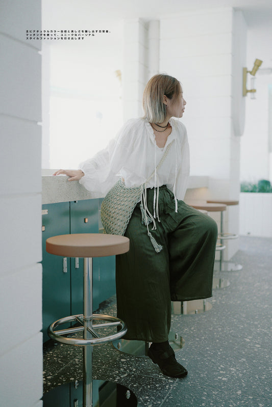 MZ523 DOBBY COTTON BLOUSE