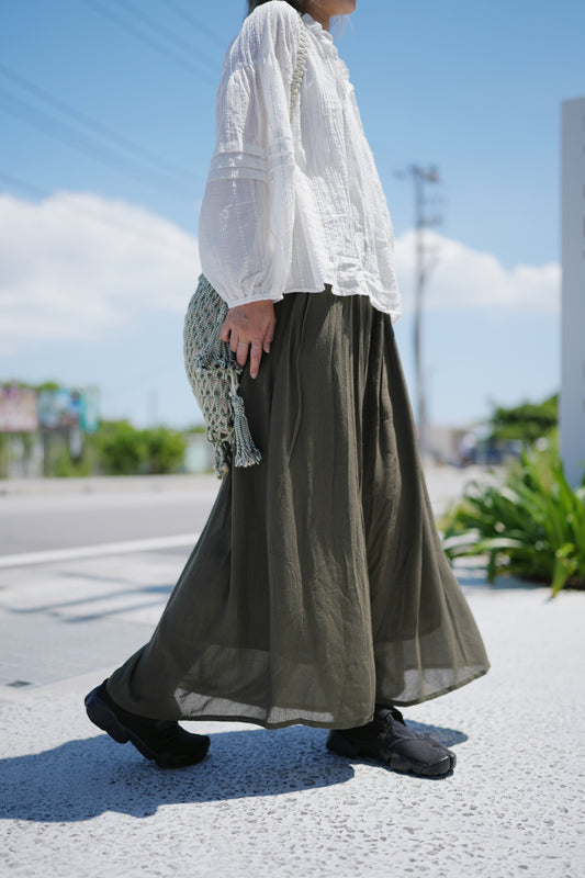 NA414 RAYON WIDE PANTS