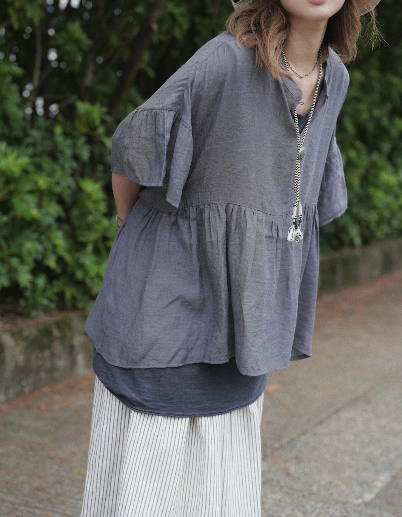 NA451 PONCHO TUNIC