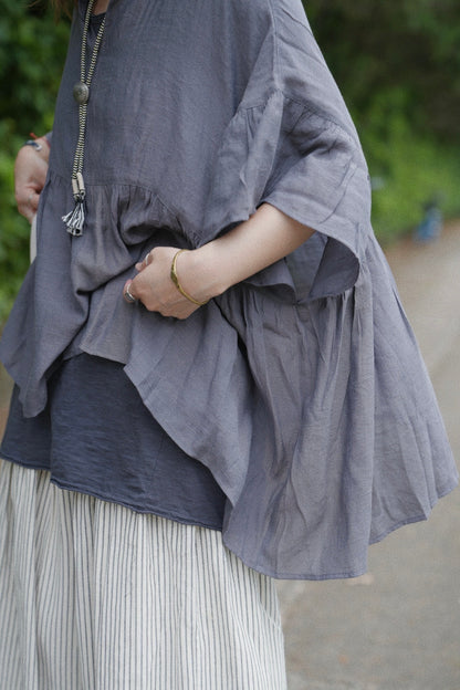 NA451 PONCHO TUNIC