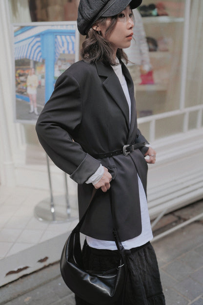 MZ720 OVERSIZE SIDE BUTTON BLAZER