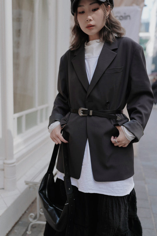 MZ720 OVERSIZE SIDE BUTTON BLAZER
