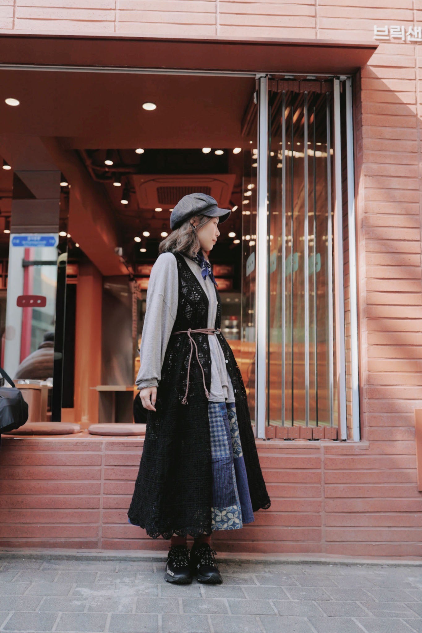 MZ713 PATCHWORK SKIRT