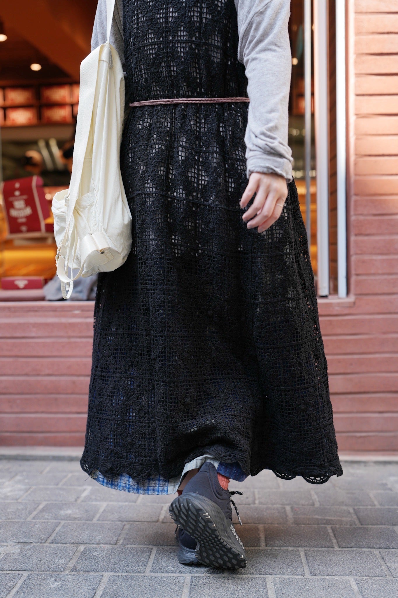MZ717 CROCHET KNIT OP DRESS