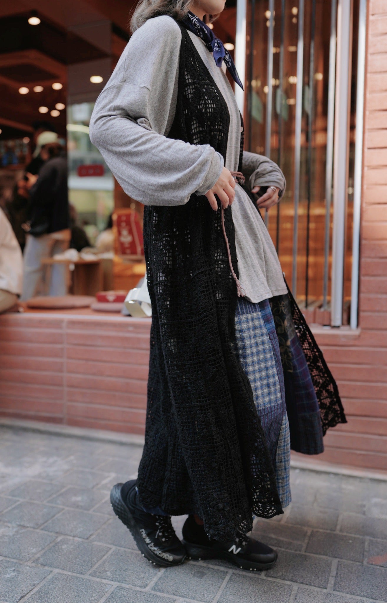 MZ713 PATCHWORK SKIRT