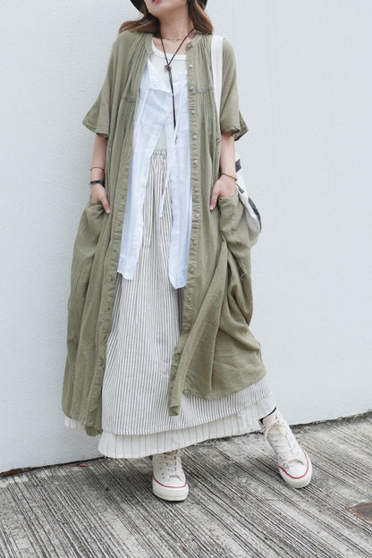 NA449 2WAY REVERSIBLE STRIPED SKIRT
