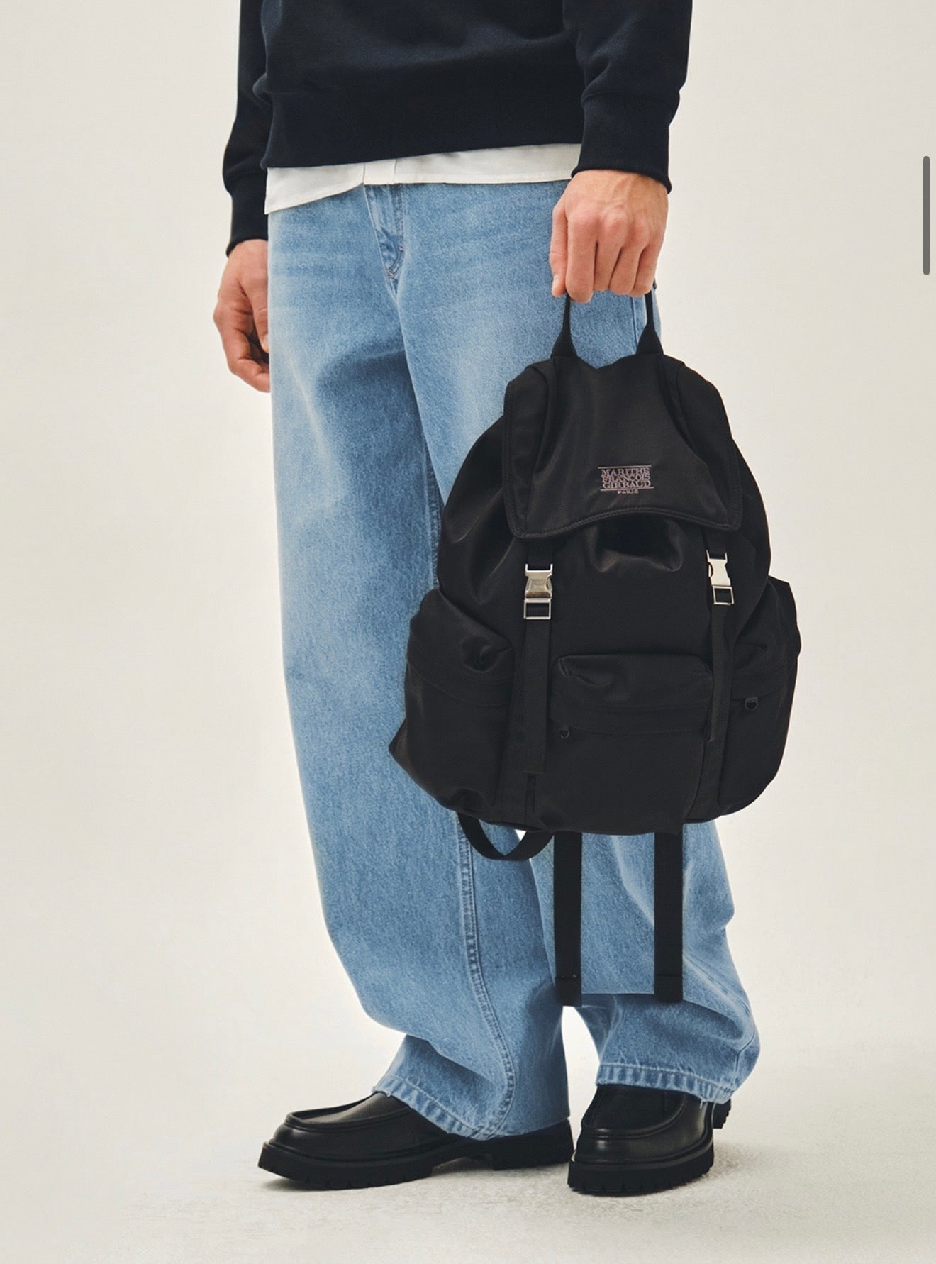 MARITHÉ + FRANҪOIS GIRBAUD - CLASSIC LOGO METAL BUCKLE BACKPACK