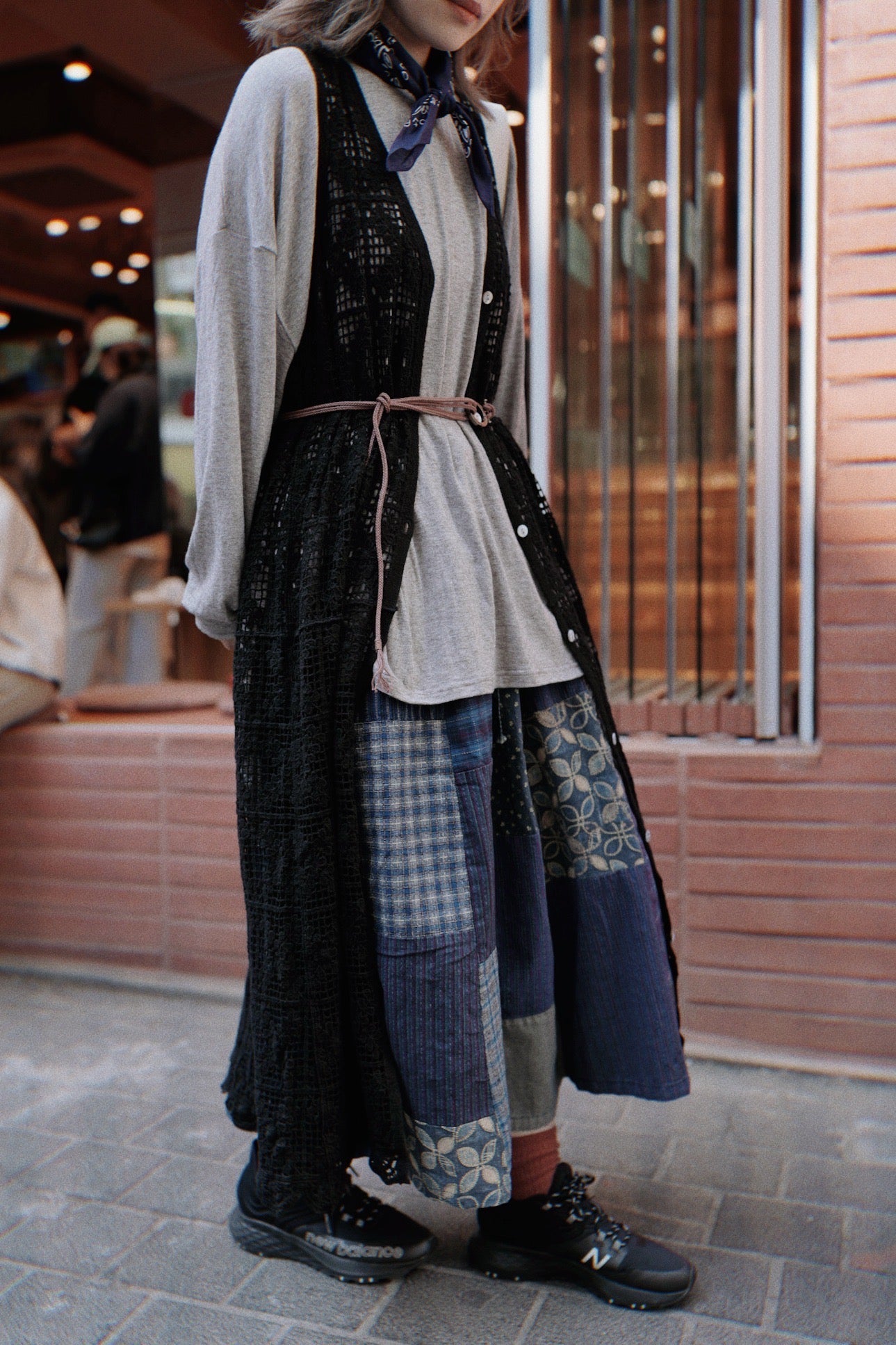 MZ713 PATCHWORK SKIRT