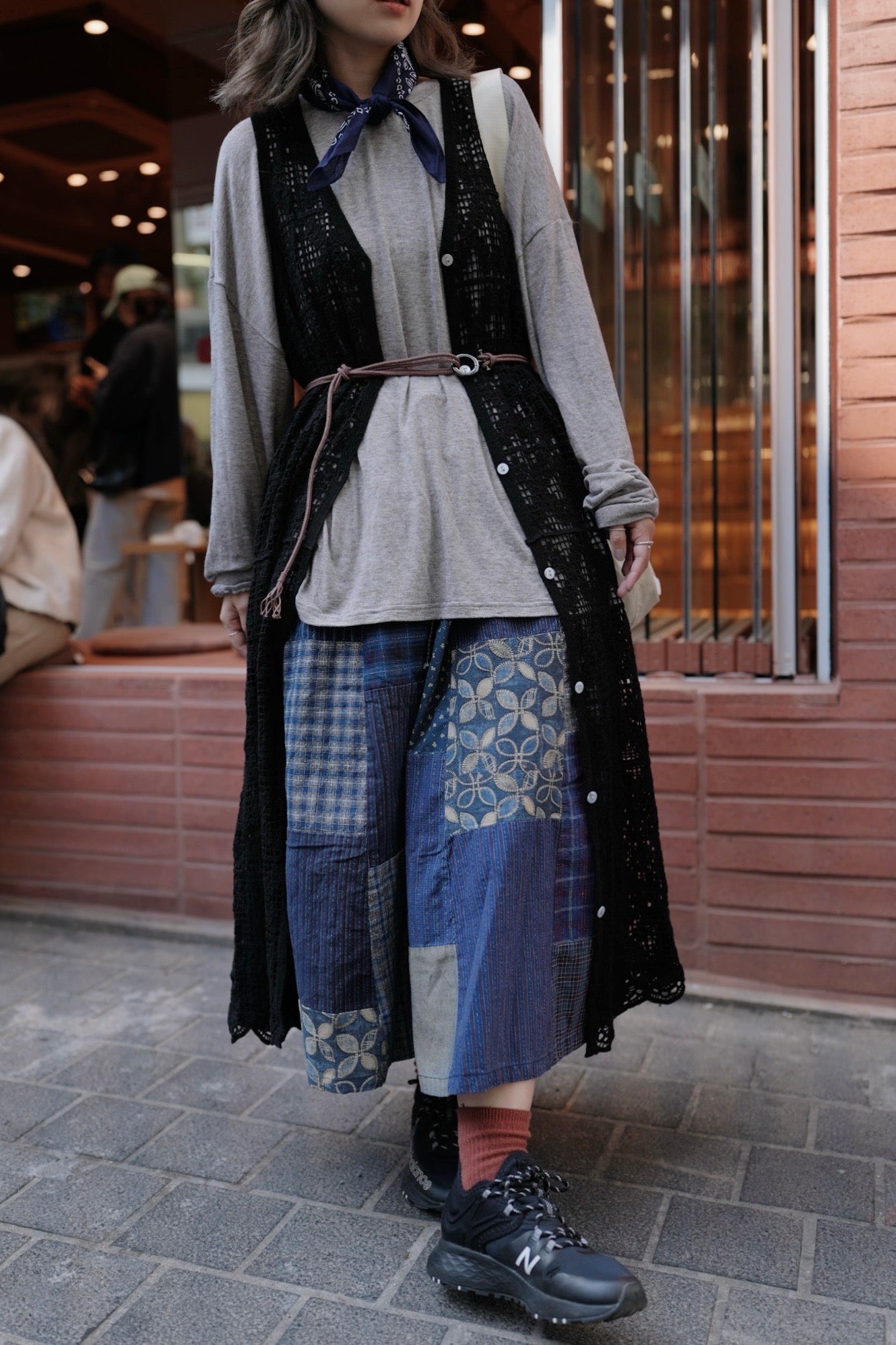 MZ713 PATCHWORK SKIRT