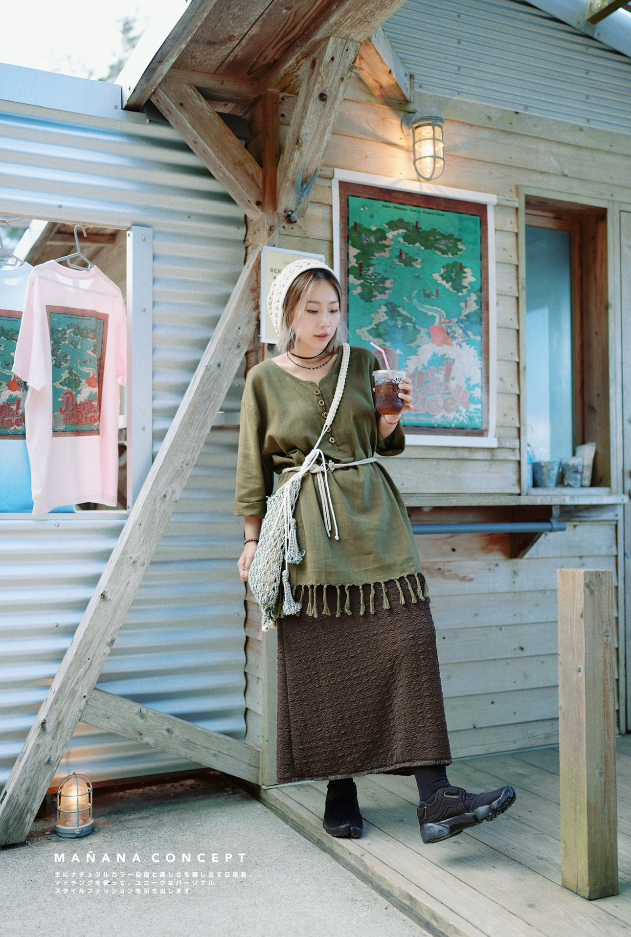 NA415 NATURAL COTTON FRINGED TOP