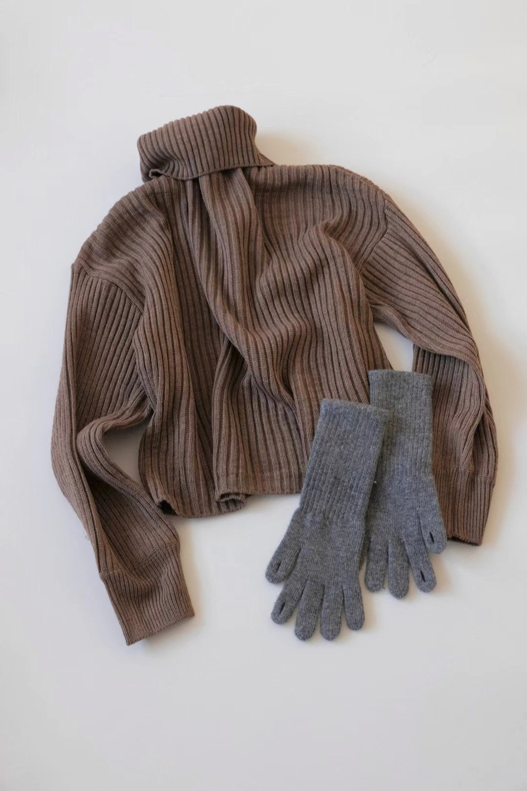 MZ592 TURTLE NECK KNIT TOP