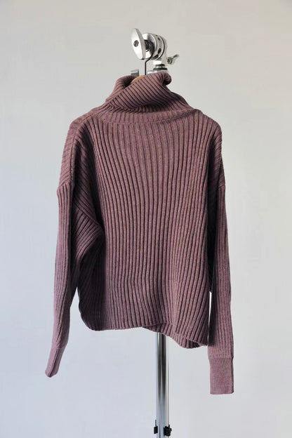 MZ592 TURTLE NECK KNIT TOP
