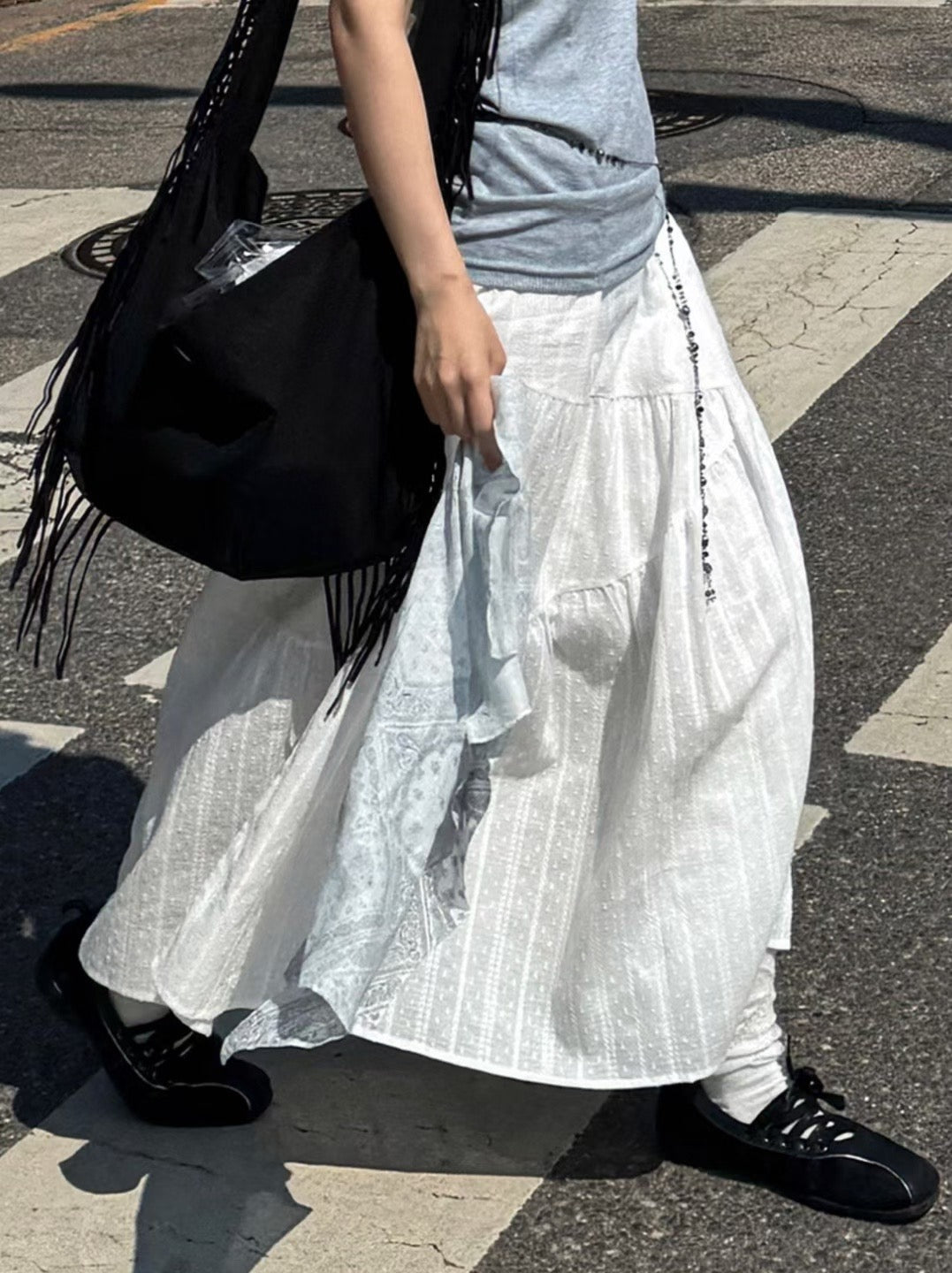 MZ645 DOBBY LACE SKIRT