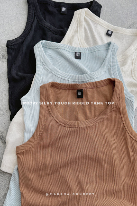 MZ792 SILKY TOUCH RIBBED TANK TOP