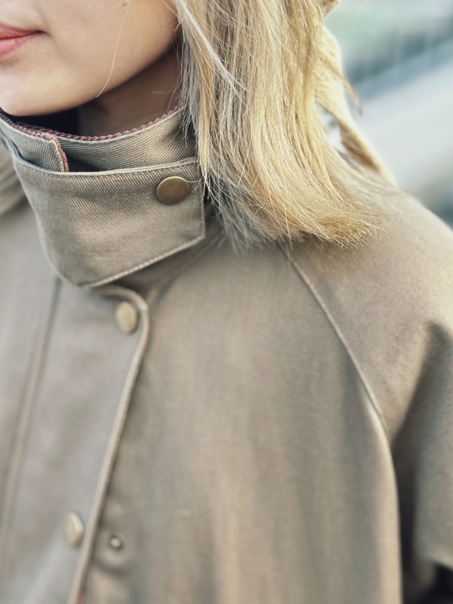 NA-370 Contrast-Collar Quilted Lining Jacket