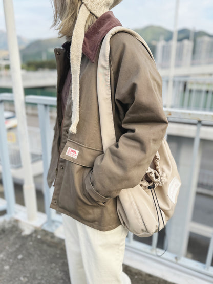 NA-370 Contrast-Collar Quilted Lining Jacket