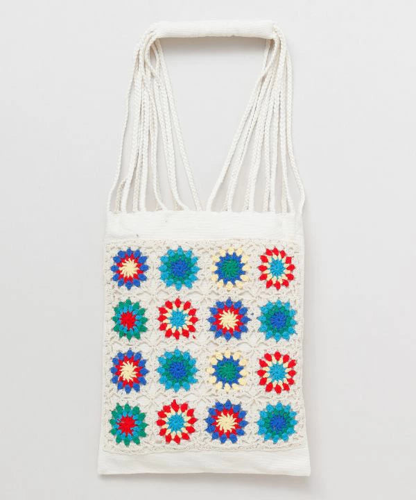NA456 ETHNIC CROCHET TOTE BAG / 3 COLORS