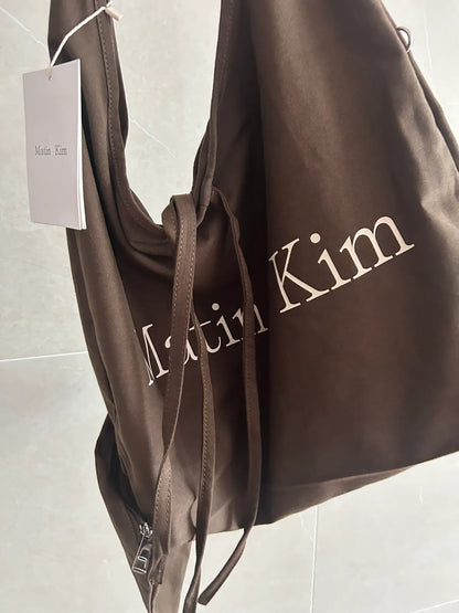 MATIN KIM - LOGO POINT ROUND ECOBAG
