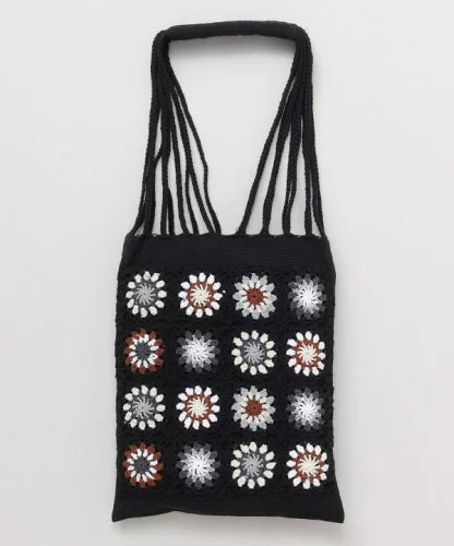 NA456 ETHNIC CROCHET TOTE BAG / 3 COLORS