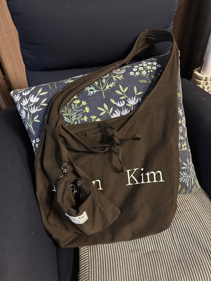MATIN KIM - LOGO POINT ROUND ECOBAG