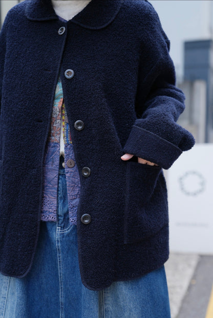 MZ882 ALPACA WOOL COAT