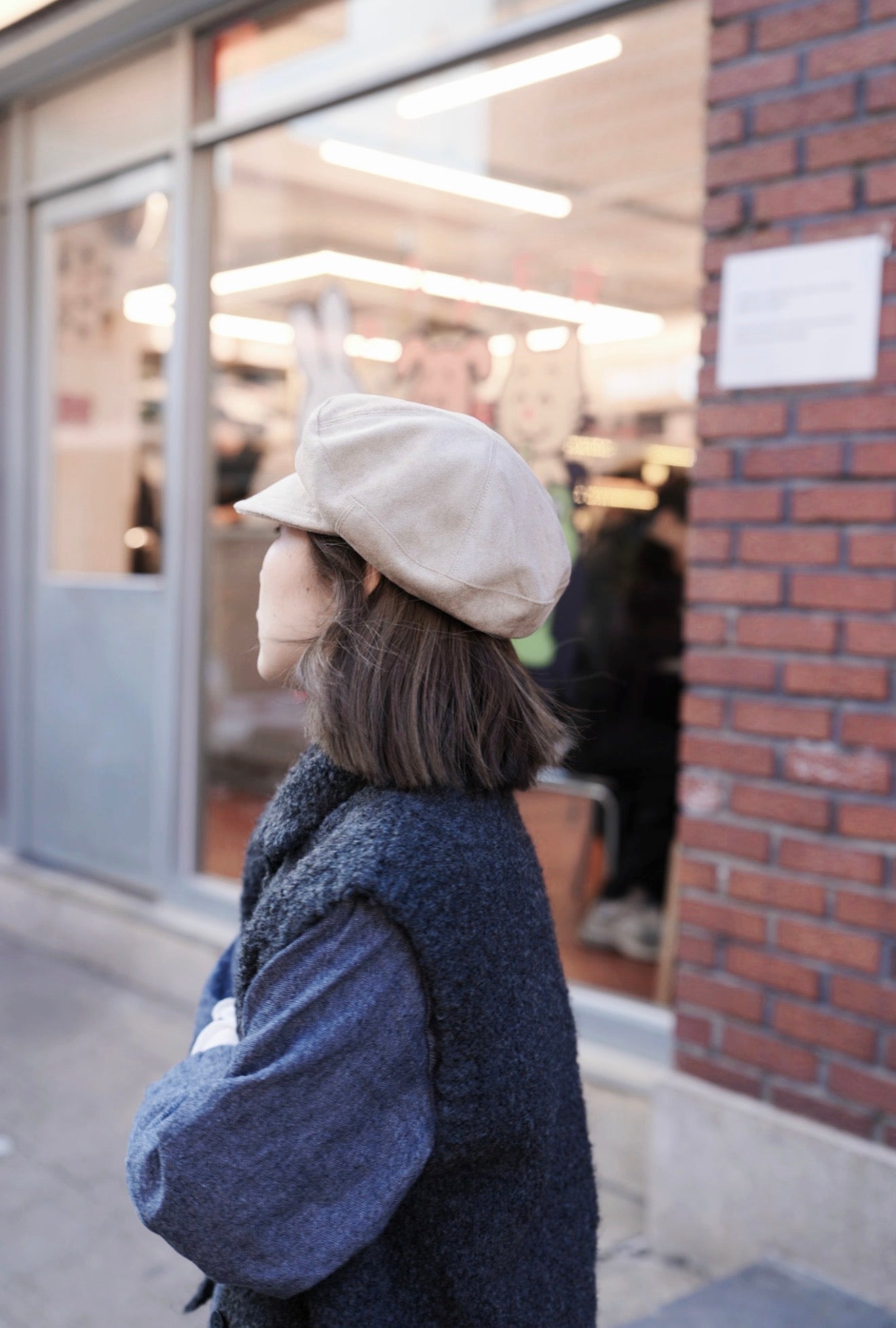 MZ870 VELET NEWSBOY CAP