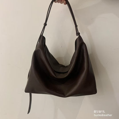 MZ712 BUCKS & LEATHER HOBO BAG