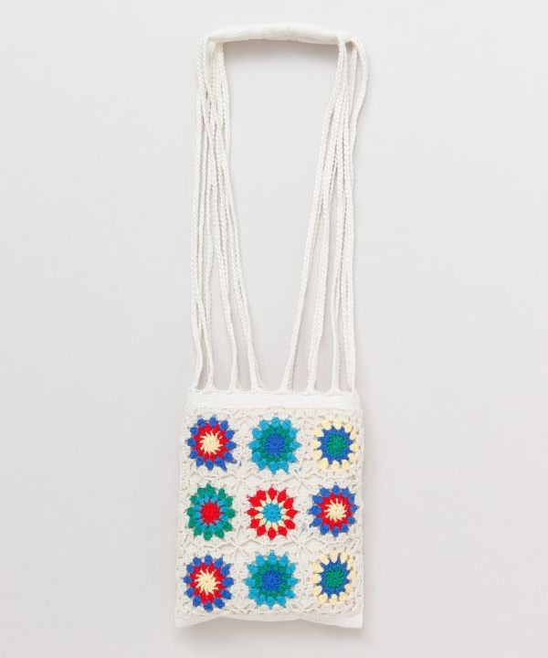 NA456 ETHNIC CROCHET TOTE BAG / 3 COLORS