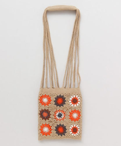 NA456 ETHNIC CROCHET TOTE BAG / 3 COLORS