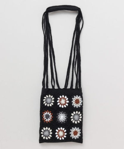NA456 ETHNIC CROCHET TOTE BAG / 3 COLORS