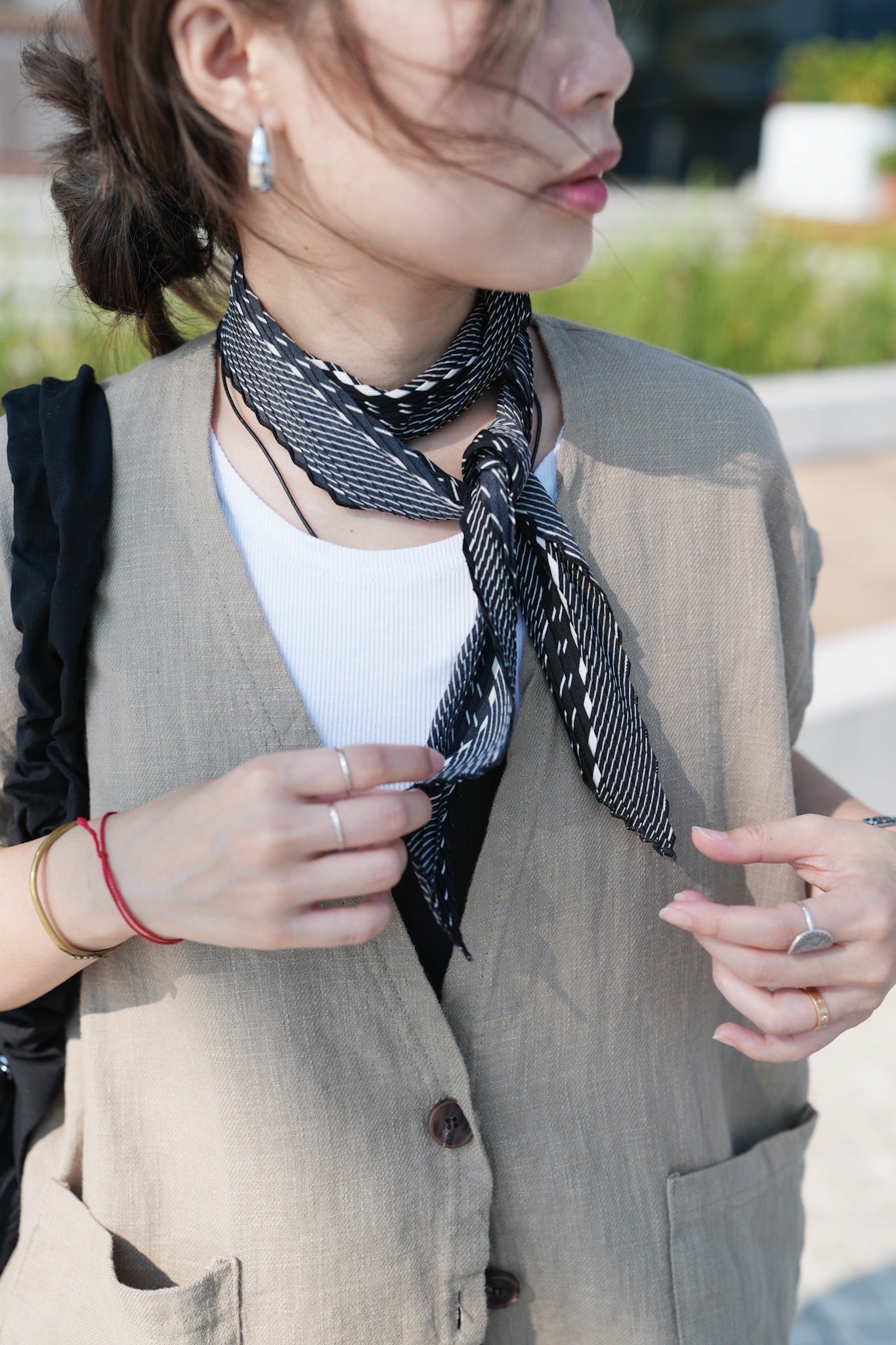 MZ813 CREPE PATTERN SCARF