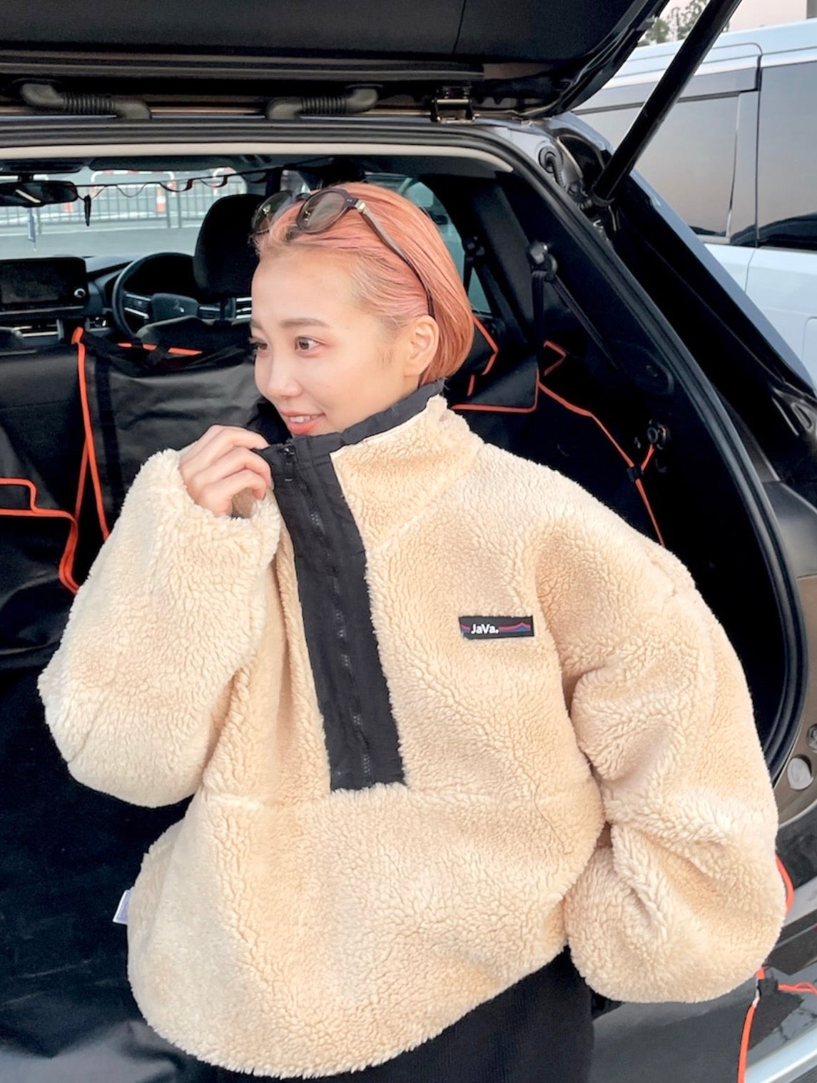 NA460 REVERSIBLE HALF ZIP BOA BLOUSON