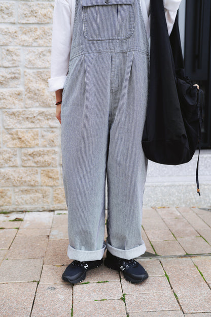 CA598 Hickory Stripe Worker Jumper Pants