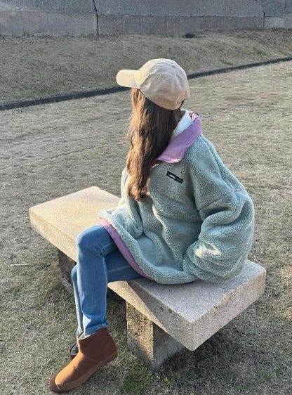 NA460 REVERSIBLE HALF ZIP BOA BLOUSON