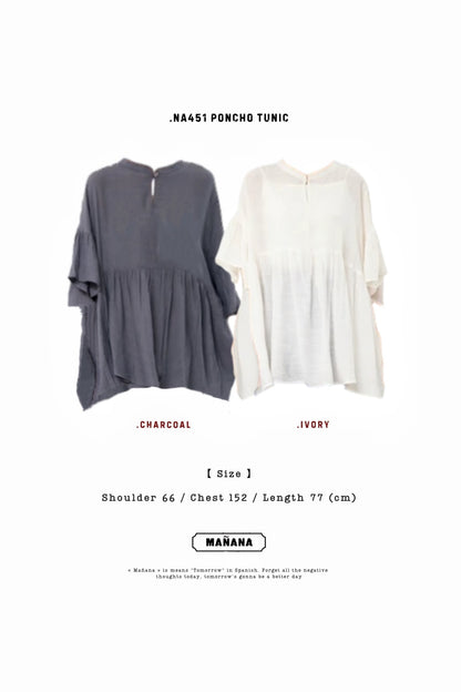 NA451 PONCHO TUNIC