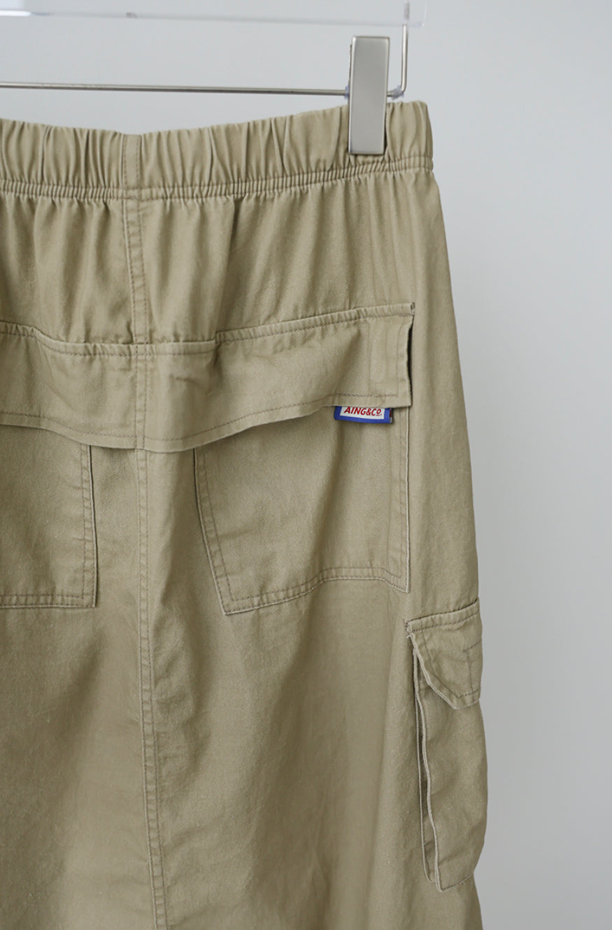 MZ353 Cargo Maxi Skirt