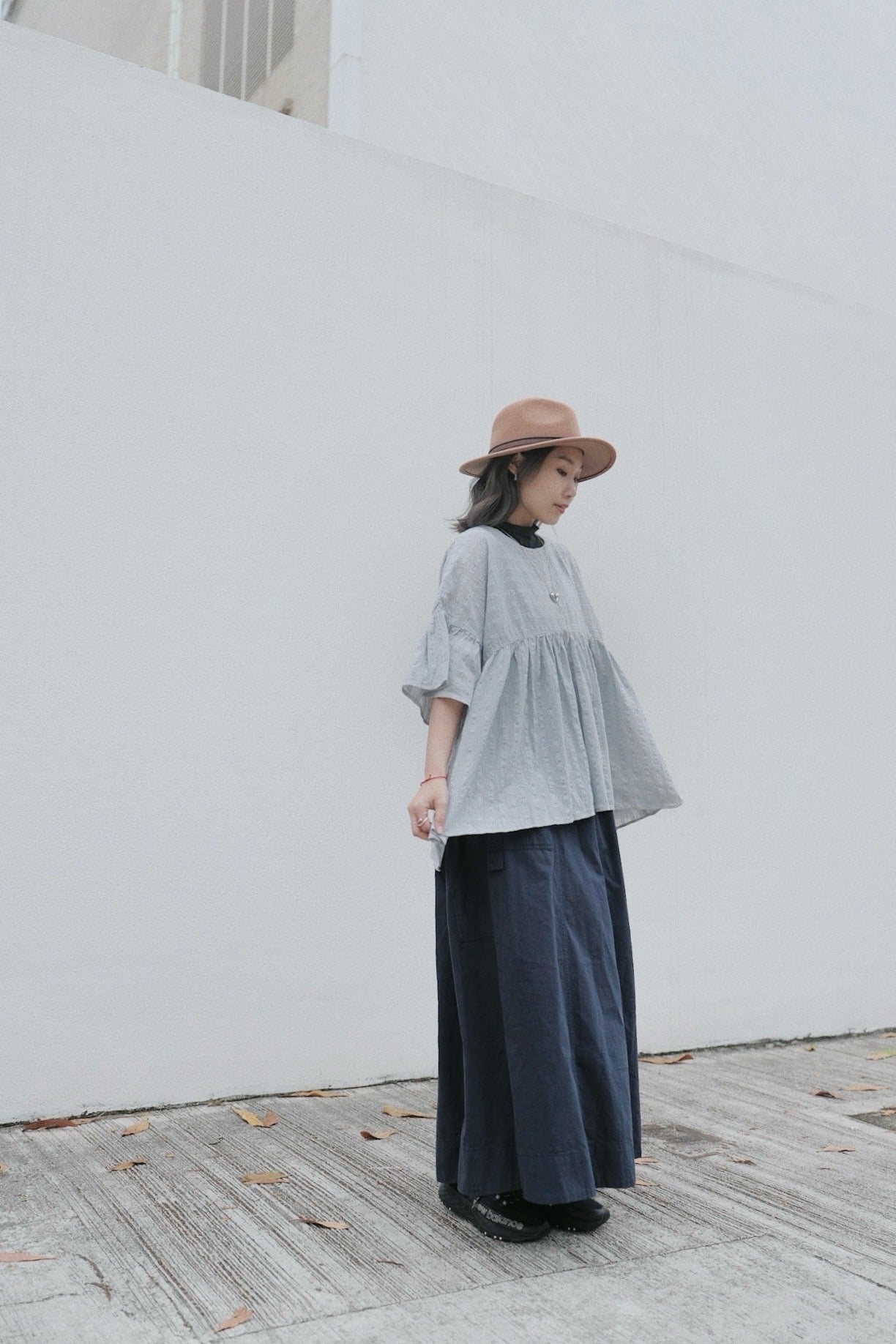 CA692 STRIPED DOBBY BLOUSE