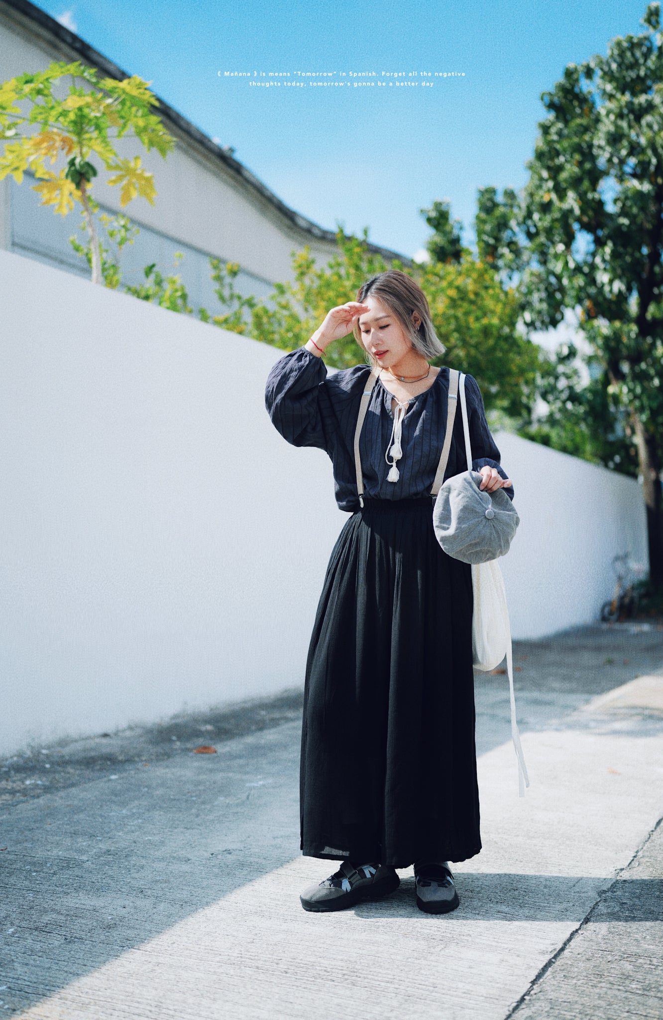 NA413 RAYON WIDE PANTS