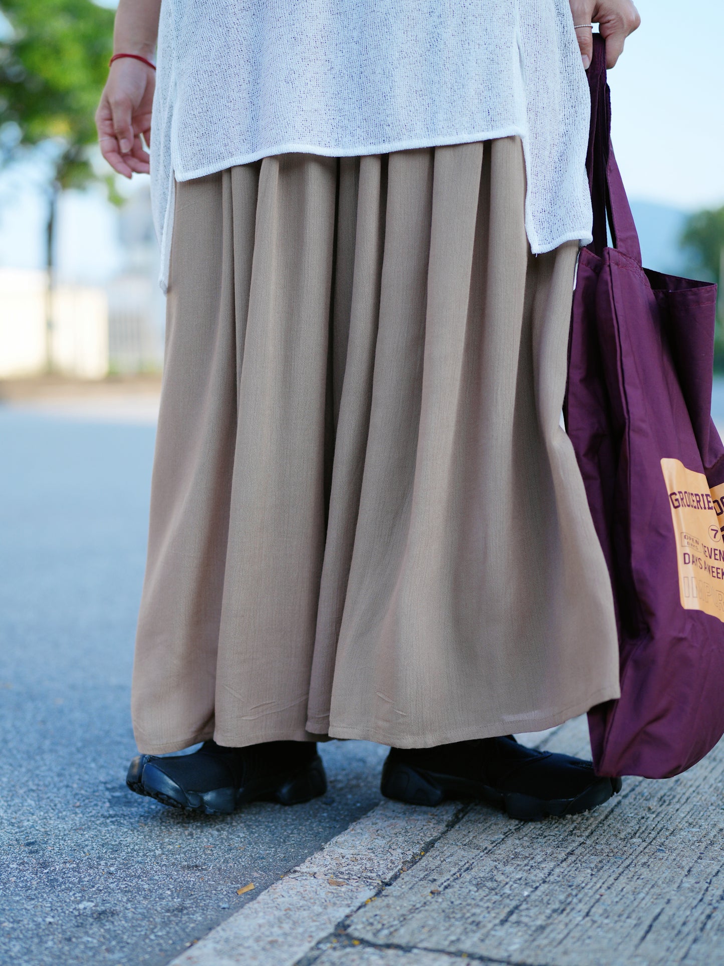 NA414 RAYON WIDE PANTS