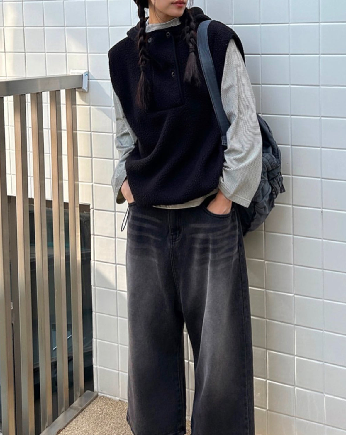 MZ590 OVERSIZED FLEECE VEST